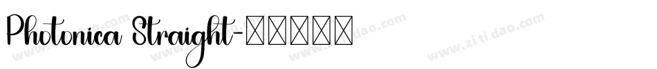 Photonica Straight字体转换